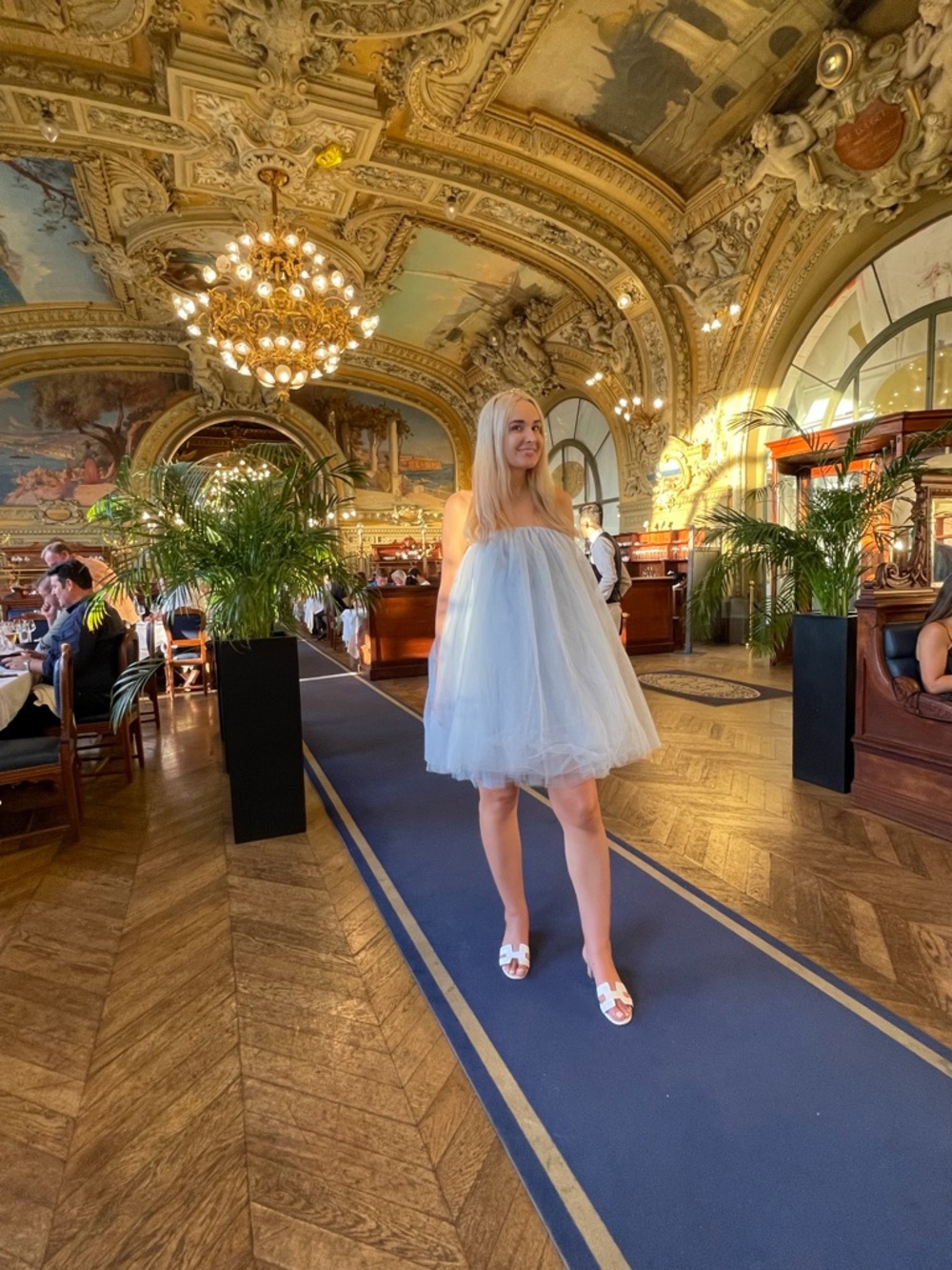 H&M Conscious collection Light Blue Tulle dress - super rare